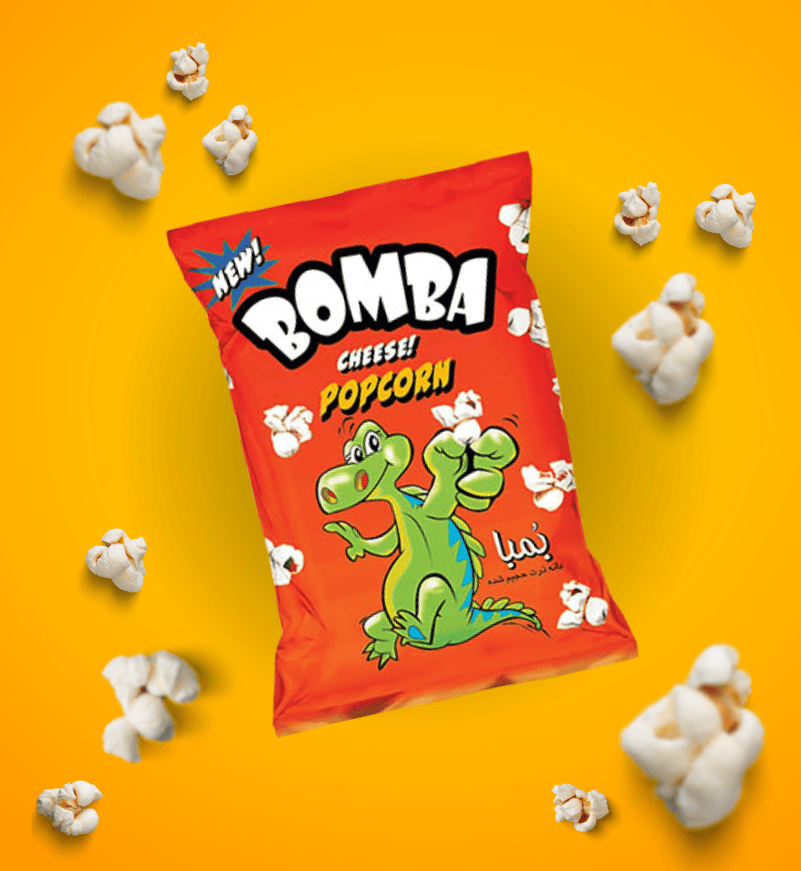Bomba popcorn - Golnoosh Bakhtar Food Industries Manufacturer, Urmia